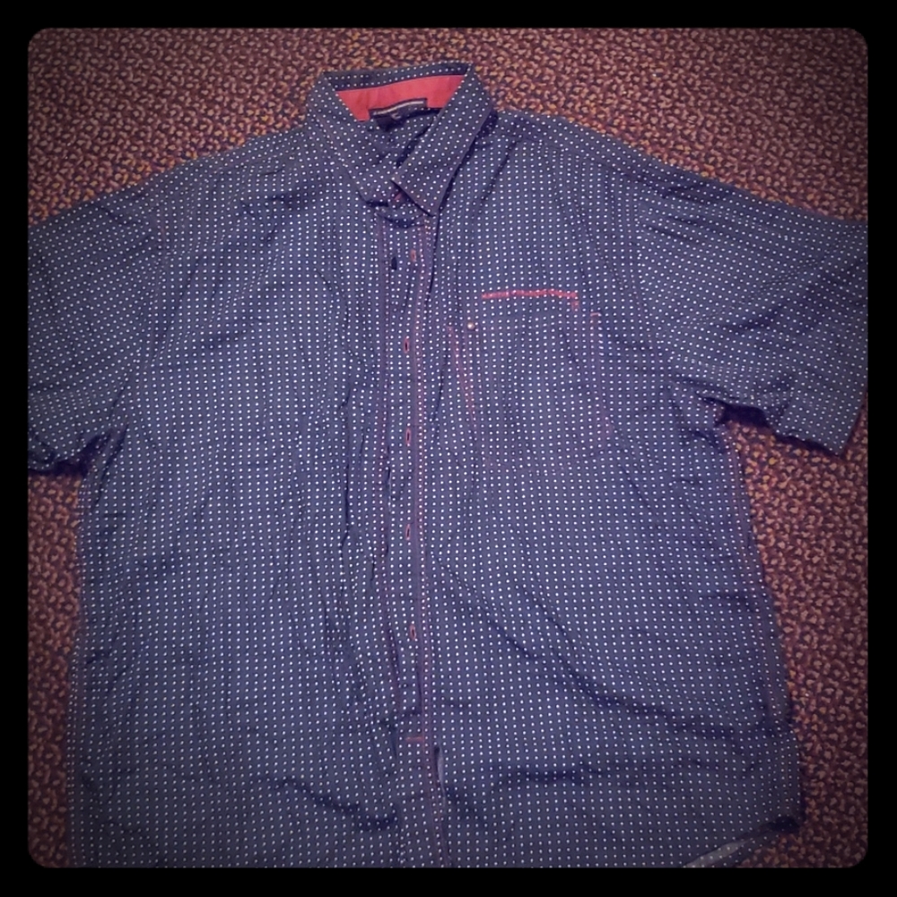 Girbaud xxxl casual poke dot shirt